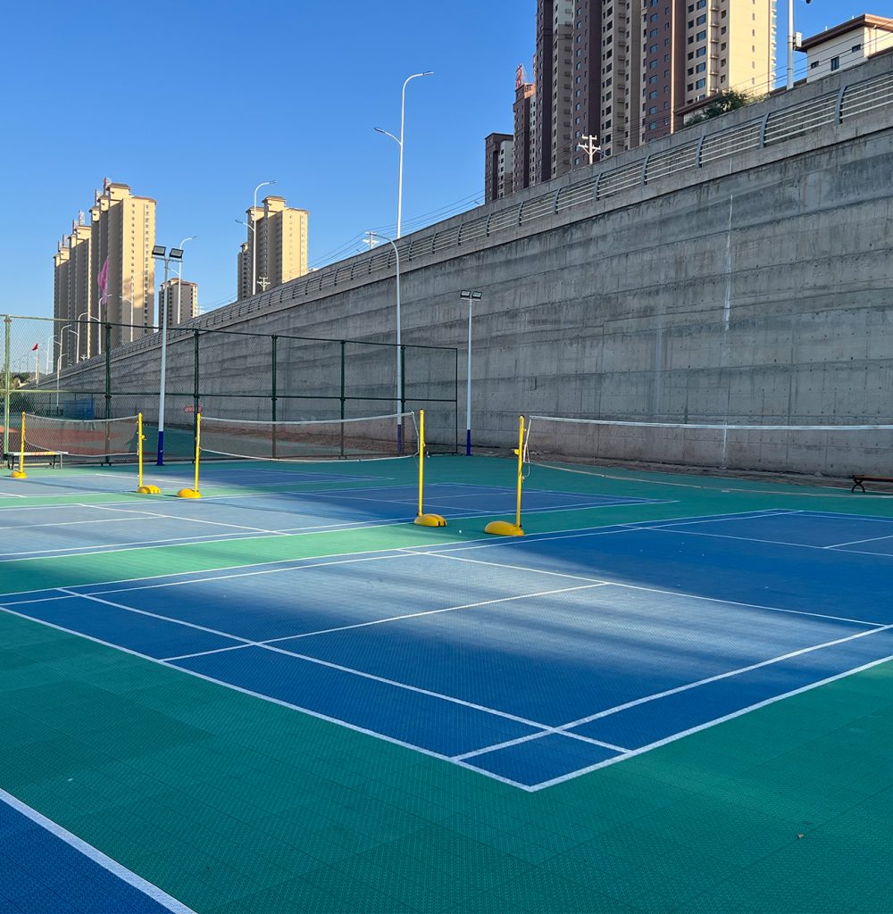 Badmintonplatz im Freien