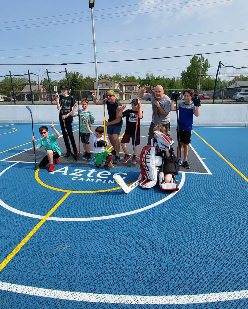 Outdoor field hockey pitch