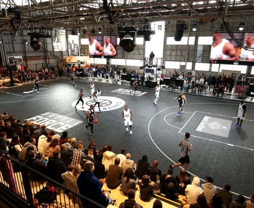 pro-basketball court